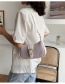 Fashion Purple One-shoulder Crossbody Bag With Stitching And Contrast Belt Buckle