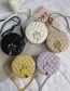 Fashion White Cat Pendant Quilted Shoulder Crossbody Bag
