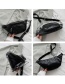Fashion Black Chain Stitching Shoulder Bag