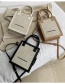 Fashion Black Wool Stitching Contrast Color Shoulder Messenger Bag