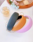 Fashion Black Pu Leather Wide-brimmed Sponge Solid Color Headband