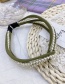 Fashion Green Multiple Cross-pearl Hollow Hollow Hair Bands In The Middle