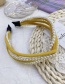 Fashion Green Multiple Cross-pearl Hollow Hollow Hair Bands In The Middle