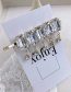 Fashion Golden Alloy Crystal Tassel Crystal Hairpin