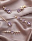 Fashion Pearl And Gem Long Diamond-cut Crystal Pearl Alloy Geometric Hairpin