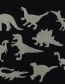 Fashion 8-11cm 9pcs/bag Dinosaur Stereo Fluorescent Wall Sticker