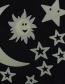 Fashion 3-16cm 9pcs/bag Stars Moon Sun Luminous Removable Self-adhesive Wall Stickers