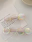 Fashion Chain Clause Dream Laser Transparent Ice Cube Hairpin