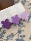 Fashion Flower Grabber-light Purple Purple Twist Chain Flower Grabber Hairpin