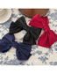 Fashion Wine Red Satin Large Bow Hair Clip
