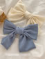 Fashion Navy Blue Satin Large Bow Hair Clip