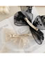 Fashion Black Hair Rope Lace Bow Hairpin Hair Rope