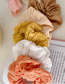 Fashion Coffee Color Cotton Hollow Flower Solid Color Hair Tie