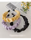 Fashion Purple Simulated Silk Pleated Satin Color Headband