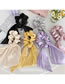 Fashion Beige Satin Ribbon Candy Color Hair Rope