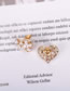Fashion Golden Pearl Love Alloy Earrings