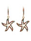 Fashion Starfish Small Micro-set Zircon Starfish Earrings