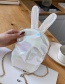 Fashion White Laser Rabbit Ear Chain One Shoulder Cross Bag