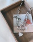 Fashion Silver Shell Love Thick Chain Wide Necklace