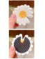 Fashion Sunflower Daisy Type B [9 Packs] Knitted Flower Fruit Animal Hit Color Bangs Velcro Suit