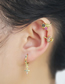Fashion Sole Five-pointed Star Sole With Diamonds Geometric Ear Bone Clip