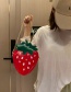 Fashion Strawberry Red Pineapple Strawberry Contrast Chain One Shoulder Crossbody Bag
