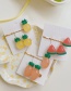 Fashion Pineapple Fruit Resin Alloy Childrens Hairpin