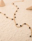 Fashion Golden Rice Beads Inlaid Tassel Alloy Necklace