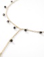 Fashion Silver Alloy Geometric Bead Y Necklace