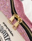 Fashion Black Laser Sequins Embroidered Letters Oil Can Chain One-shoulder Messenger Bag