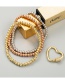 Fashion Flower Shape Copper Micro-inlaid Zircon Five-pointed Star Love Flower Bracelet Set