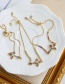 Fashion Golden Copper Inlaid Zircon Braided Cross Bracelet