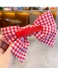 Fashion Yellow Lace + Cherry Bowknot Check Embroidery Flower Lace Hairpin Set For Children