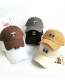 Fashion Brown Cat Embroidered Sun Protection Sunshade Cap