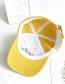 Fashion Yellow Robot Embroidery Childrens Baseball Cap