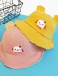 Fashion Turmeric Puppy Embroidery Childrens Fisherman Hat