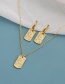 Fashion Golden Copper Inlaid Zircon Moon Earrings