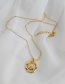 Fashion Golden Copper Inlaid Zircon Sunbird Necklace
