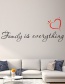 Fashion Black Environmentally Friendly Letters Love Contrast Color Wall Sticker