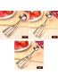Fashion Silver 4/5/6cm Stainless Steel Ice Cream Spoon