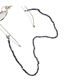 Fashion Gun Black Natural Deformed Black Pearl Glasses Chain
