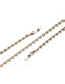 Fashion Golden Anti-skid Copper Chain Peach Heart Handmade Glasses Chain