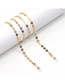 Fashion Golden Anti-skid Copper Chain Plum Blossom Handmade Glasses Chain