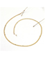 Fashion Golden Anti-skid Copper Chain Round Piece Handmade Glasses Chain