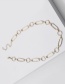Fashion Silver Handmade Thick Chain Geometric Alloy Necklace