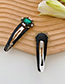 Fashion Sapphire Geometric Alloy Hairpin With Pearls And Rhinestones
