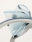 Fashion Pure Color-gray Net Yarn Polka Dot Double Neck Bowknot Childrens Headband