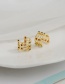 Fashion Golden Copper Inlaid Zircon Semicircular Ear Bone Clip