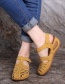 Fashion Blue Baotou Hollow Wedge Sandals