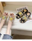 Fashion White Smiley Expression Flat Slippers